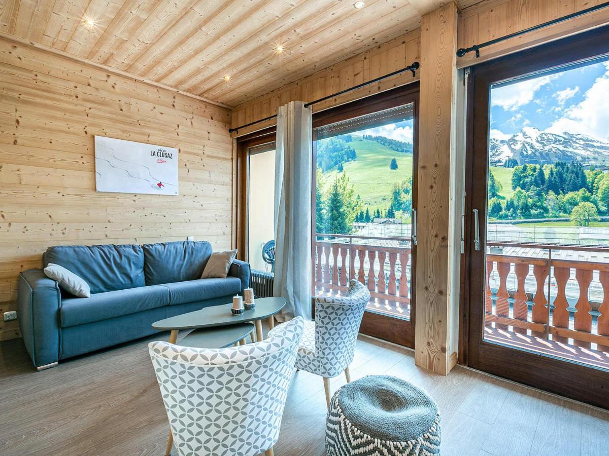 Grand Studio Cabine, Balcon, Parking, Centre La Clusaz - Fr-1-437-85 エクステリア 写真